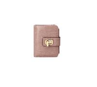 PORRASSO Cartera de Mujer Moda Monedero RFID Bloqueo Corto Tarjetero para Tarjetas PU Billetero Pequeña con 11 Ranuras para Tarjetas Wallet Rosa