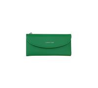 PORRASSO Cartera de Mujer Moda Monedero Tarjetero para Tarjetas Cuero Billetero Larga Wallet con 11 Ranuras para Tarjetas Verde