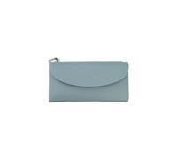 PORRASSO Cartera de Mujer Moda Monedero Tarjetero para Tarjetas Cuero Billetero Larga Wallet con 11 Ranuras para Tarjetas Azul