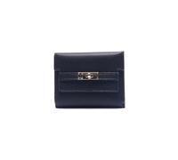 PORRASSO Cartera de Mujer Moda Monedero Tarjetero para Tarjetas Cuero Billetero Wallet Negro