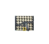 PORRASSO Cartera de Mujer Moda Monedero Tarjetero para Tarjetas PU Billetero Trípticas Wallet Cuadro de Mil Pájaros B