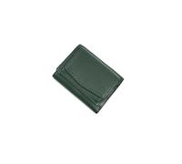 PORRASSO Cartera de Mujer Monedero Minimalista RFID Bloqueo Tarjetero para Tarjetas Piel Auténtica Billetero con 8 Ranuras para Tarjetas Wallet Verde Oscuro