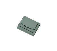 PORRASSO Cartera de Mujer Monedero Minimalista RFID Bloqueo Tarjetero para Tarjetas Piel Auténtica Billetero con 8 Ranuras para Tarjetas Wallet Verde Aguacate