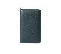 PORRASSO Cartera de Viaje Funda Pasaporte Cartera de Pasaporte con Bloqueo RFID Cuero Porta Documentos Porta Pasaporte para Tarjeta de Crédito para Mujeres Verde