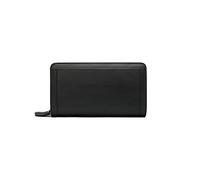 PORRASSO Cartera Hombre Billetera Cuero Larga Cartera Tarjetero Monederos Bolso de Mano Cartera con 8 Ranuras para Tarjetas Negro B