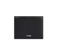 PORRASSO Cartera Hombre con Protección RFID Billetera Cartera Monederos Clásica Corto PU Wallet Negro
