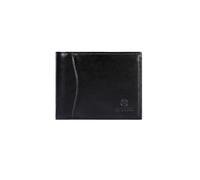 PORRASSO Cartera Hombre con Protección RFID Billetera Cartera Monederos Clásica Corto PU Wallet on 7 Ranuras para Tarjetas Negro