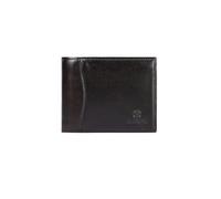 PORRASSO Cartera Hombre con Protección RFID Billetera Cartera Monederos Clásica Corto PU Wallet on 7 Ranuras para Tarjetas Café