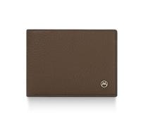 PORRASSO Cartera Hombre con Protección RFID Billetera Cartera Monederos Moda PU Wallet on 5 Ranuras para Tarjetas Café