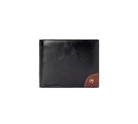 PORRASSO Cartera Hombre con Protección RFID Billetera Cartera Tarjetero Monederos Clásica Corto PU Wallet Negro