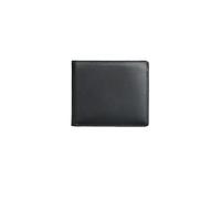 PORRASSO Cartera Hombre con Protección RFID Billetera Cuero Cartera Tarjetero Monederos Clásica Corto Wallet con 8 Ranuras para Tarjetas Negro