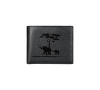 PORRASSO Cartera Hombre Protección RFID Cuero Vintage Billetera Gran Capacidad Wallet con Múltiples Ranuras Tarjetas Bolsa Monedas