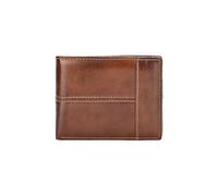 PORRASSO Cartera Hombre Protección RFID Cuero Vintage Billetera Gran Capacidad Wallet con Múltiples Ranuras Tarjetas Bolsa Monedas
