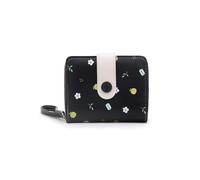 PORRASSO Cartera Mujer Linda Monedero Pequeño Billetero Wallet con 5 Ranuras para Tarjetas Cartera Negro