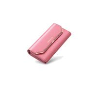 PORRASSO Cartera Mujer Monedero Gran Piel Auténtica Billetero RFID Bloqueo Larga Wallet Rosa