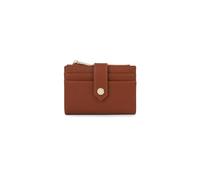 PORRASSO Cartera Mujer Monedero Pequeño Billetero Corto Wallet con 7 Ranuras para Tarjetas Cartera Marrón