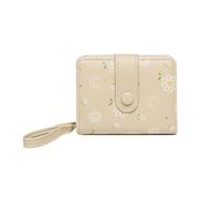 PORRASSO Cartera Mujer Monedero Pequeño Billetero Linda Wallet con 5 Ranuras para Tarjetas Cartera Albaricoque