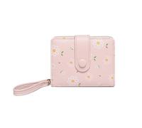 PORRASSO Cartera Mujer Monedero Pequeño Billetero Linda Wallet con 5 Ranuras para Tarjetas Cartera Rosa