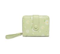 PORRASSO Cartera Mujer Monedero Pequeño Billetero Linda Wallet con 5 Ranuras para Tarjetas Cartera Verde