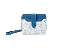 PORRASSO Cartera Mujer Monedero Pequeño Billetero Moda Wallet con 6 Ranuras para Tarjetas Cartera Azul