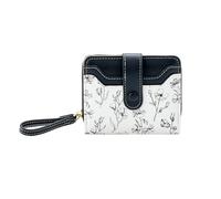 PORRASSO Cartera Mujer Monedero Pequeño Billetero Moda Wallet con 6 Ranuras para Tarjetas Cartera Negro