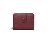 PORRASSO Cartera Mujer Monedero Pequeño Billetero Wallet con 6 Ranuras para Tarjetas Cartera Rojas