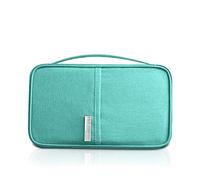 PORRASSO Cartera Pasaporte para Familia Impermeable Cartera para Viaje Unisex Crédito Monedas Billetes de Avión Paquete de Archivos Camping Viajes de Negocios Conveniente Azul