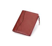 PORRASSO Carteras para Hombre de Cuero Tarjetero con Bloqueo RFID Billetera Monederos Corto Wallet con 10 Ranuras para Tarjetas Rojo