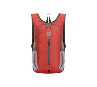 PORRASSO Casual Mochila 19L Mochila Plegable Ligera Mochila Backpack para Hombre Mujer Acampar Viajes Uso Diario Rojo