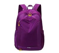 PORRASSO Casual Mochila Bolso Escolar 25 L Impermeable Ligera Daypack Grande Nylon Mochila para Hombre Mujer Colegio Senderismo Viajes Uso Diario Morado B