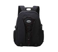 PORRASSO Casual Mochila Hombre Bolso Escolar 25 L Impermeable Daypack Nylon Mochila para Colegio Senderismo Viajes Uso Diario Negro