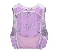 PORRASSO Chaleco Running 5L Ligero Chaleco de Hidratación Reflectante Mochila de Hidratación Respirable Ajustable para Hombres Mujeres Trail Running Maratón Morado