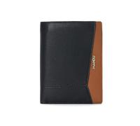 PORRASSO Clásica Cartera con Protección RFID Billetera Hombre Cartera Monederos Corto PU Wallet on 7 Ranuras para Tarjetas Negro