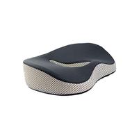 PORRASSO Cojín del Asiento Cojin Ortopédico de Espuma de Memoria Sillas Cojines Ergonómico Panal Cómodo para Mejora Postura Oficina Casa Coche Silla de Ruedas Cojín Asiento Cuadrícula Gris