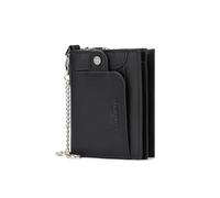 PORRASSO Cuero Cartera de Hombre Billetera Cartera con Protección RFID Tarjetero Monederos Corto Wallet con 13 Ranuras para Tarjetas Negro
