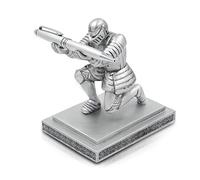 PORRASSO Executive Knight Pen Holder Titular de la Pluma Organizador de Escritorio Escritorio ordenado múltiples Funciones del Organizador Portalápices Sistema de Escritorio Organizador Oficina Plata