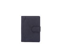 PORRASSO Funda Pasaporte Cartera de Pasaporte con Bloqueo RFID PU Porta Pasaporte para Tarjeta de Crédito Mujeres Hombres para Viajes Negro