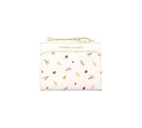 PORRASSO Linda Cartera de Mujer Monedero Corto Tarjetero para Tarjetas de Crédito PU Minimalista Billetero con 5 Ranuras para Tarjetas Cartera Wallet Blanco