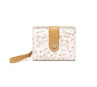 PORRASSO Linda Cartera Mujer Monedero Pequeño Billetero Wallet con 5 Ranuras para Tarjetas Cartera Amarillo
