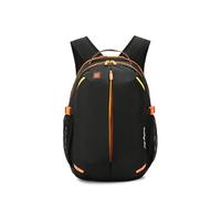 PORRASSO Mochila Casual Bolso Escolar Daypack Grande Nylon Mochila de Senderismo para Mujeres Hombre Negocio Colegio Viajes Uso Diario Negro