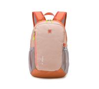 PORRASSO Mochila Casual Bolso Escolar para Mujer Hombre 15L Ligera Daypack Grande Nylon Mochila para Colegio Viajes Uso Diario Naranja Claro