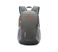PORRASSO Mochila Casual Bolso Escolar para Mujer Hombre 15L Ligera Daypack Grande Nylon Mochila para Colegio Viajes Uso Diario Gris
