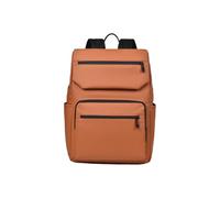 PORRASSO Mochila Casual Mochila para Portátil Impermeable Bolso Práctico Escolar Hombres Backpack para Trabajo Viajes Uso Diario Naranja