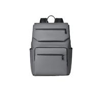 PORRASSO Mochila Casual Mochila para Portátil Impermeable Bolso Práctico Escolar Hombres Backpack para Trabajo Viajes Uso Diario Gris