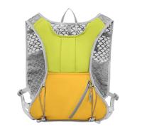 PORRASSO Mochila de Hidratación Ligera Daypack Reflectante para Correr Ciclismo Mochila de Deporte al Aire Libre Impermeable para Senderismo Acampada Fitness Verde Amarillo