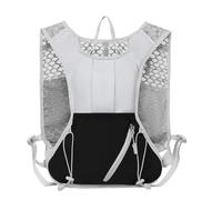 PORRASSO Mochila de Hidratación Ligera Daypack Reflectante para Correr Ciclismo Mochila de Deporte al Aire Libre Impermeable para Senderismo Acampada Fitness Gris Negro