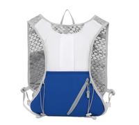 PORRASSO Mochila de Hidratación Ligera Daypack Reflectante para Correr Ciclismo Mochila de Deporte al Aire Libre Impermeable para Senderismo Acampada Fitness Blanco Azul