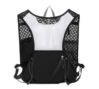 PORRASSO Mochila de Hidratación Ligera Daypack Reflectante para Correr Ciclismo Mochila de Deporte al Aire Libre Impermeable para Senderismo Acampada Fitness Blanco Negro