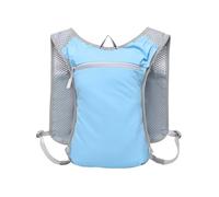 PORRASSO Mochila de Hidratación Ligera Mochila de Running Outdoor de Malla Transpirable Backpack de Día para Senderismo Camping Ciclismo Azul Claro