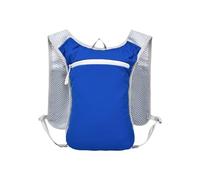PORRASSO Mochila de Hidratación Ligera Mochila de Running Outdoor de Malla Transpirable Backpack de Día para Senderismo Camping Ciclismo Azul